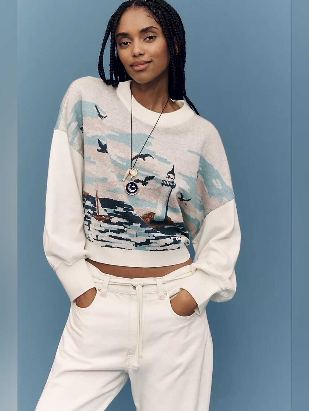 Maeve Nautical Scene Sweater